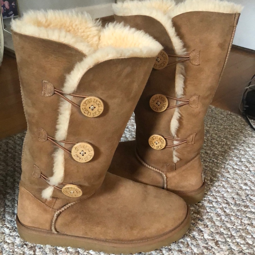 Tall Uggs with buttons